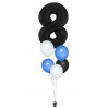 Zahlenballon-Bouquet mit 5 Heliumballons – Wunschzahl (ca. 86 cm)
