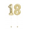 Zahlenballons 2er-Set in Gold (ca. 86 cm) mit Heliumfüllung