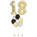 Ballonbouquet mit 2 Zahlen (86 cm) + 6 Latexballons