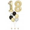 Ballonbouquet mit 2 Zahlen (86 cm) + 6 Latexballons