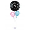 Gender Reveal Ballonbouquet mit großem Fragezeichen-Ballon (1 m) + 2 Latexballons