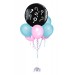 Gender Reveal Ballonbouquet mit Fragezeichen-Ballon (1 m) + 6 Latexballons