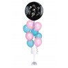 XXL Gender Reveal Ballonbouquet mit Fragezeichen-Ballon (2 m) + 8 Latexballons