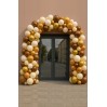 Ballongirlande (ab 1 m) – Beige/Braun/Gold