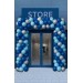 Ballongirlande 1 m – Hellblau/Blau/Silber