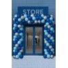 Ballongirlande 1 m – Hellblau/Blau/Silber