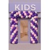 Ballongirlande ab 1 m – Lila/Rosa/Weiß