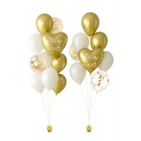 Ballonbouquets (2er-Set) mit Wunschtext 