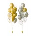 2 Ballonbouquets mit Wunschtext – Herzballons (ca. 61 cm)