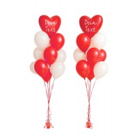 Ballonbouquets (2er-Set) mit Wunschtext 