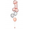 Ballonbouquet M – Junggesellenabschied mit XL-Folienballon (ca. 55x112 cm)