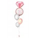 Ballonbouquet M – She said yes Ringballon (ca. 41x72 cm)