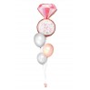 Ballonbouquet M – She said yes Ringballon (ca. 41x72 cm)