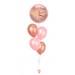 Ballonbouquets (5er-Set) – „It’s You & Me for Infinity“ in Rosa/Rosegold