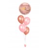 Ballonbouquets (5er-Set) – „It’s You & Me for Infinity“ in Rosa/Rosegold