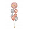 Ballonbouquets (5er-Set) – „It’s You & Me for Infinity“ mit Konfetti