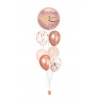 Ballonbouquets (5er-Set) – „It’s You & Me for Infinity“ mit Konfetti