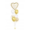 Ballonbouquets – Elegantes „Love Always & Forever“-Design in Gold und Weiß