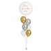 Ballonbouquet L – Love is in the Air (90 cm) Gold Silber