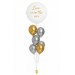 Ballonbouquet L – Love is in the Air (90 cm) Gold Silber