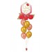 Ballonbouquet L – I Love You mit Rosen (76x71 cm)