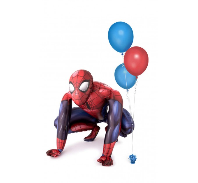 Stehender Spider-Man Ballon mit Heliumballons – Coole Ballondeko für kleine Superhelden