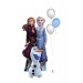 Frozen 2 Ballon mit Elsa, Anna & Olaf – Stehende Ballondeko mit Heliumballons