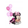 Minnie Mouse Ballon – Stehender Folienballon mit Heliumballons für kleine Fans