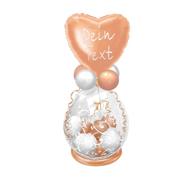 Stuffing Ballon (ca. 40x60 cm) mit Wunschtext