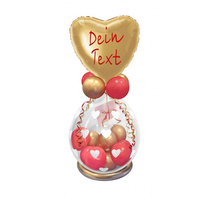 Stuffing Ballon (ca. 40x60 cm) mit Wunschtext