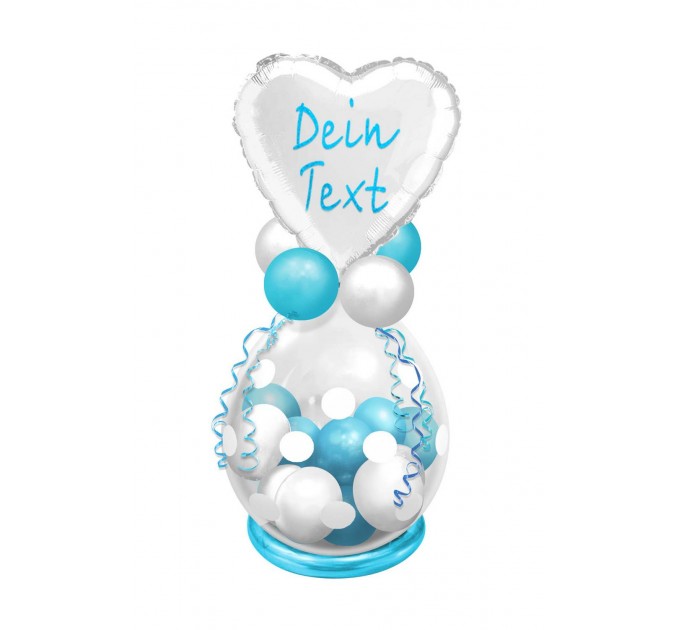 Stuffing Ballon (ca. 40x60 cm) mit Wunschtext